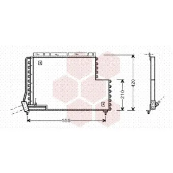 Condenseur, climatisation VAN WEZEL 59005131