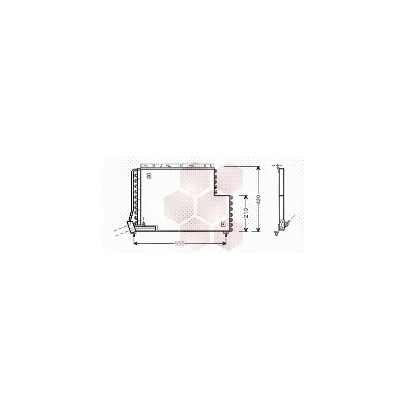 Condenseur, climatisation VAN WEZEL 59005131