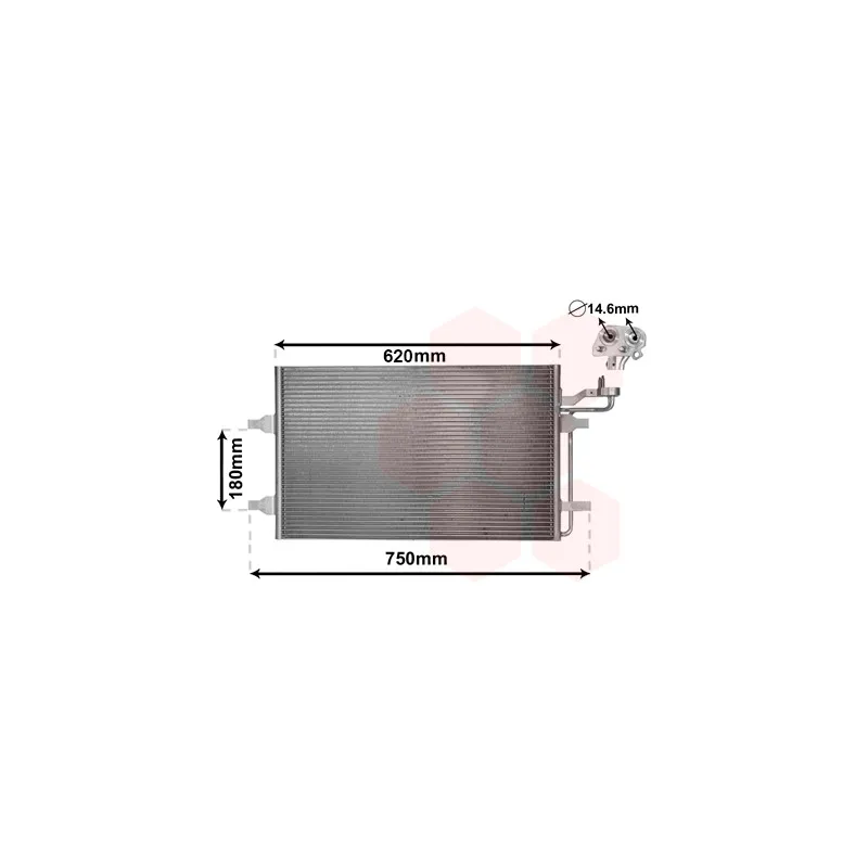 Condenseur, climatisation VAN WEZEL 59005140