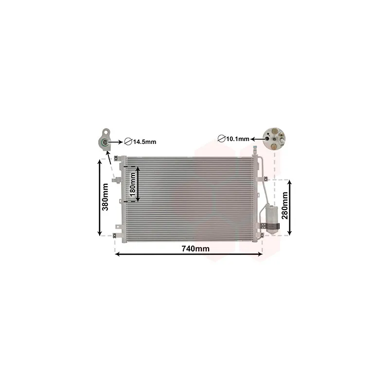 Condenseur, climatisation VAN WEZEL 59005158