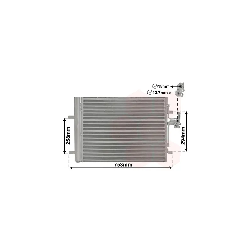 Condenseur, climatisation VAN WEZEL 59005161