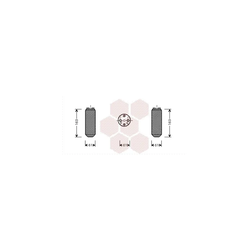 Filtre déshydratant, climatisation VAN WEZEL 5900D104