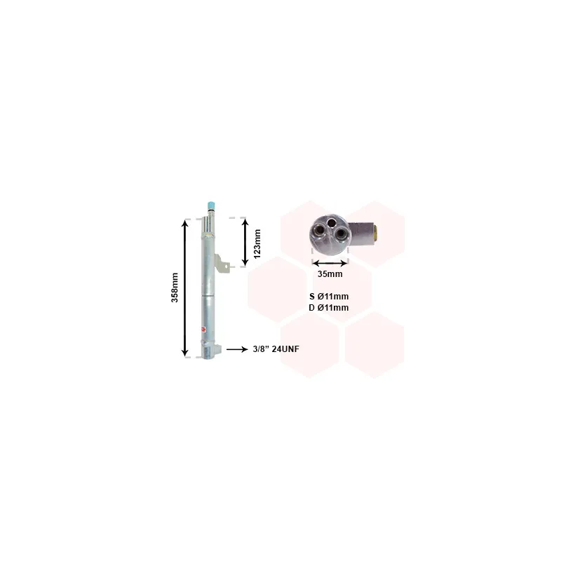 Filtre déshydratant, climatisation VAN WEZEL 5900D146