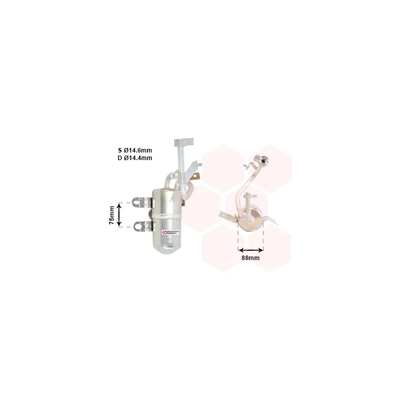 Filtre déshydratant, climatisation VAN WEZEL 5900D165