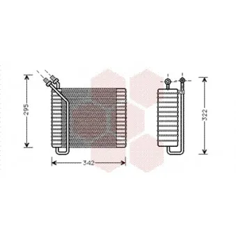 Évaporateur climatisation VAN WEZEL