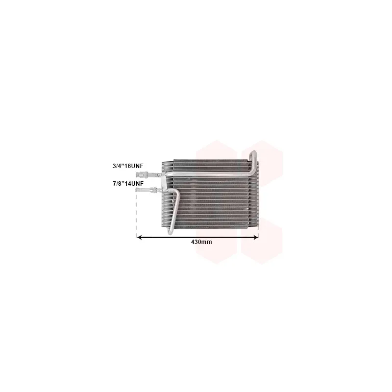 Évaporateur climatisation VAN WEZEL 5900V026