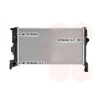 Radiateur, refroidissement du moteur VAN WEZEL 59012702