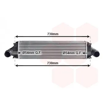 Intercooler, échangeur VAN WEZEL 59014704