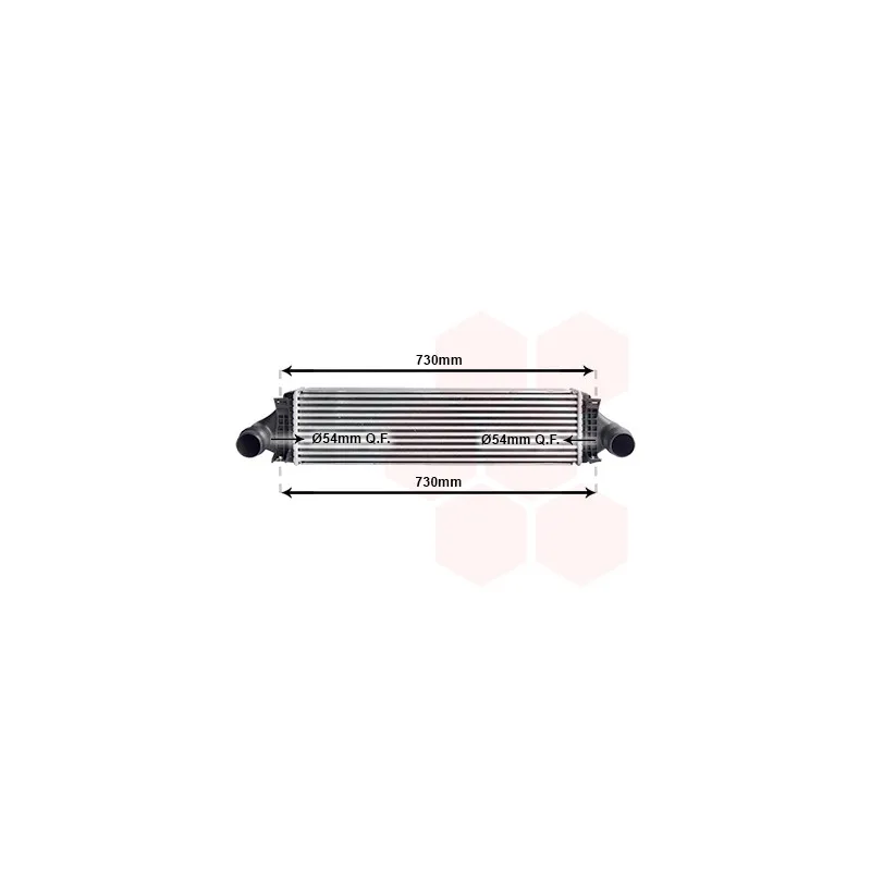 Intercooler, échangeur VAN WEZEL 59014704