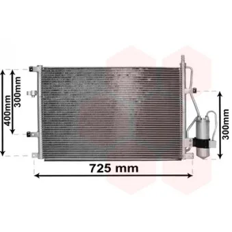 Condenseur, climatisation VAN WEZEL 59015107