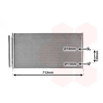 Condenseur, climatisation VAN WEZEL 59015702