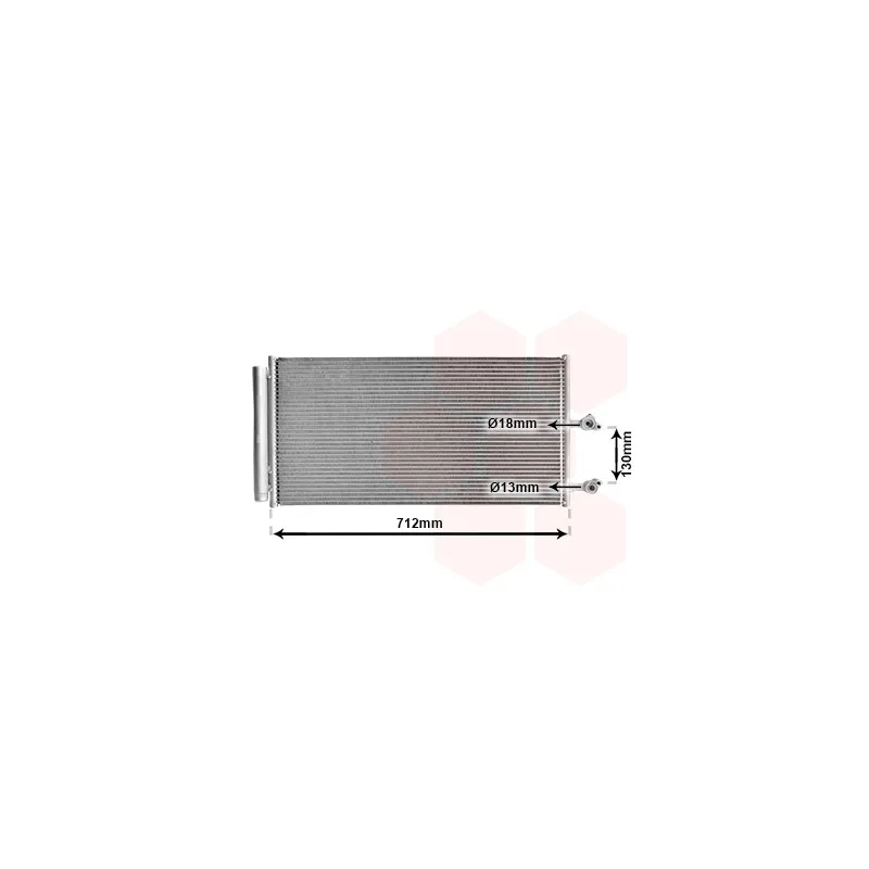 Condenseur, climatisation VAN WEZEL 59015702