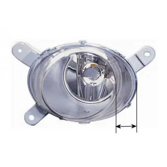 Projecteur antibrouillard VAN WEZEL 5921995