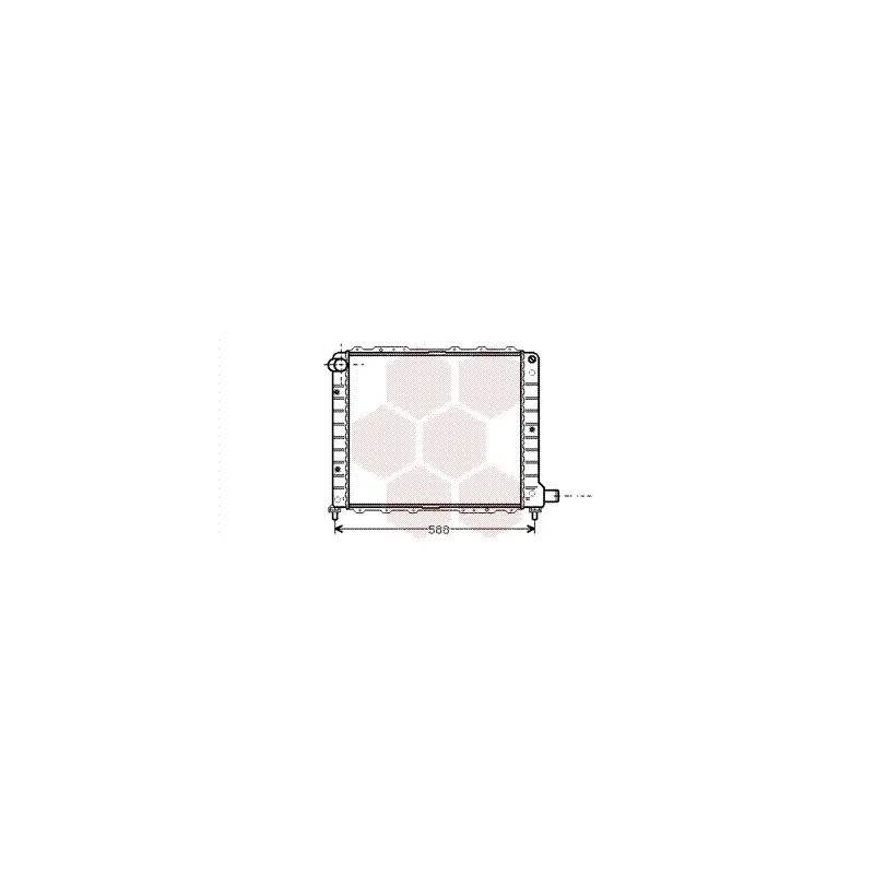 Radiateur, refroidissement du moteur VAN WEZEL 73002053