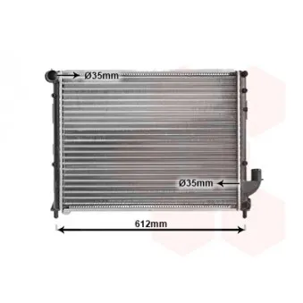 Radiateur, refroidissement du moteur VAN WEZEL 73002059