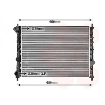 Radiateur, refroidissement du moteur VAN WEZEL 73002076
