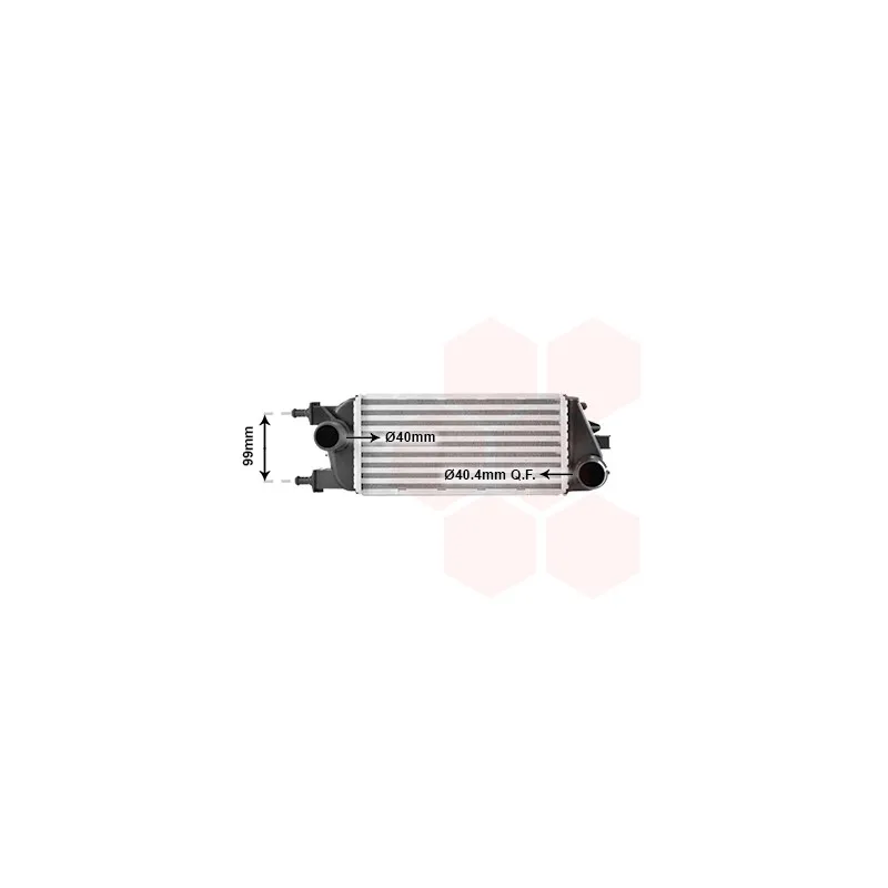Intercooler, échangeur VAN WEZEL 73004100