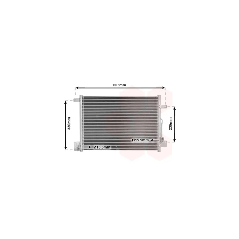 Condenseur, climatisation VAN WEZEL 73005071