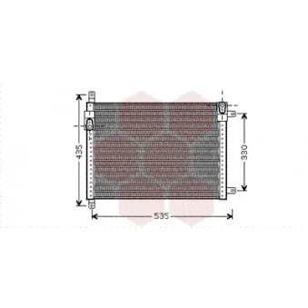 Condenseur, climatisation VAN WEZEL 73005089