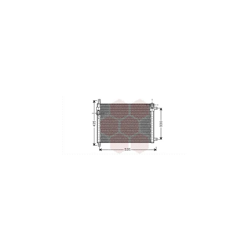 Condenseur, climatisation VAN WEZEL 73005089