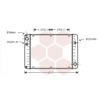 Radiateur, refroidissement du moteur VAN WEZEL