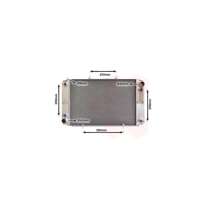 Radiateur, refroidissement du moteur VAN WEZEL 74002011