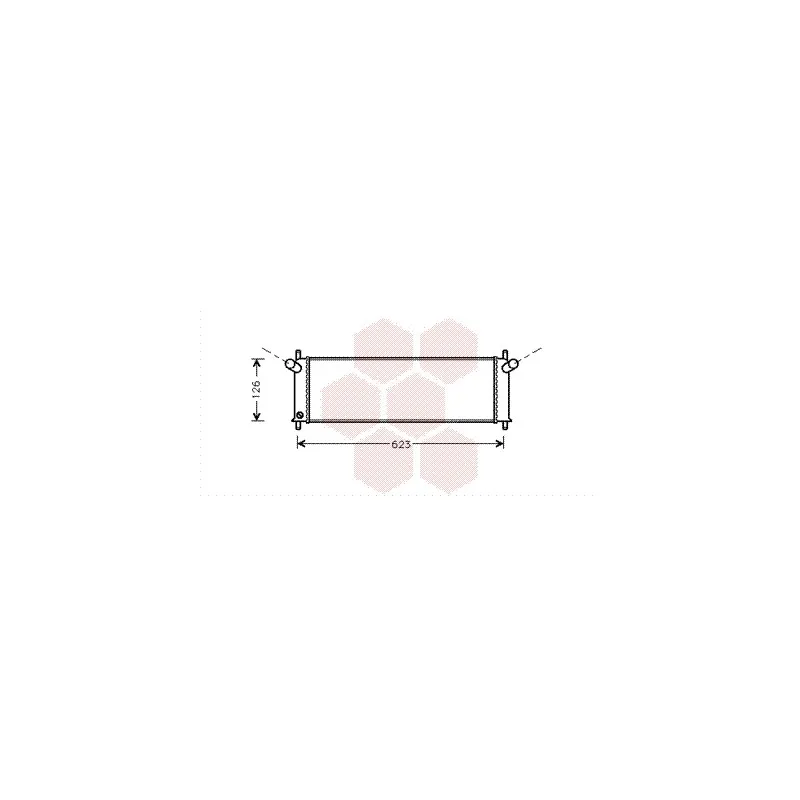Radiateur, refroidissement du moteur VAN WEZEL 74002022
