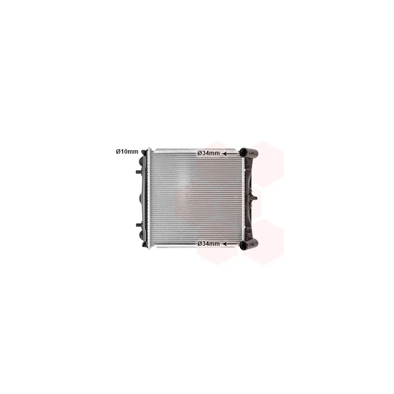 Radiateur, refroidissement du moteur VAN WEZEL 74002023