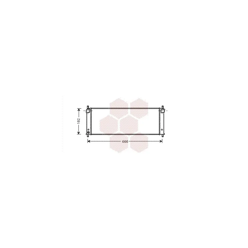 Radiateur, refroidissement du moteur VAN WEZEL 74002045