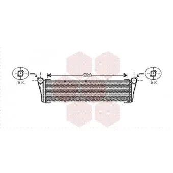 Radiateur, refroidissement du moteur VAN WEZEL 74002053