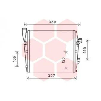 Radiateur, refroidissement du moteur VAN WEZEL 74002066