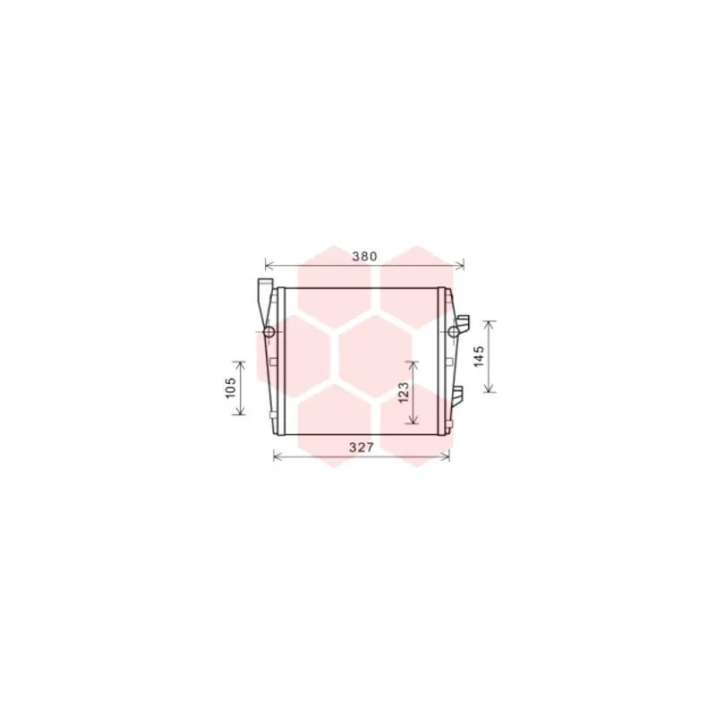 Radiateur, refroidissement du moteur VAN WEZEL 74002066