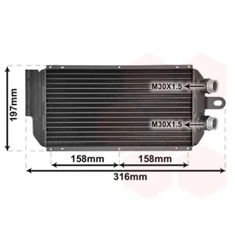 Radiateur d'huile VAN WEZEL 74003092