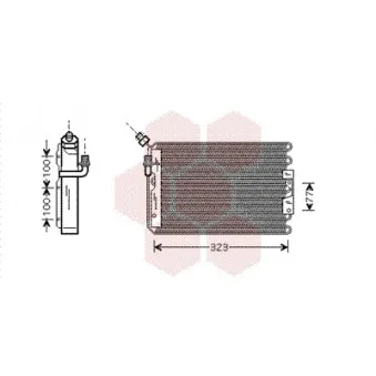 Condenseur, climatisation VAN WEZEL 74005042