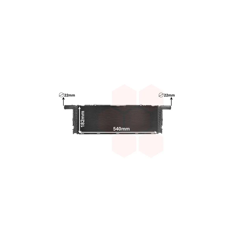 Radiateur, refroidissement du moteur VAN WEZEL 74012701