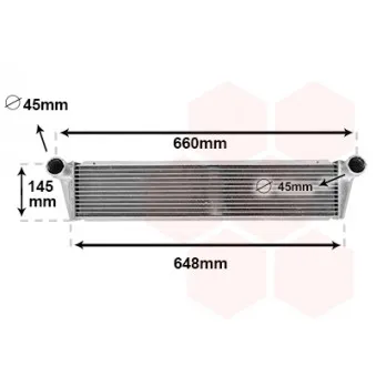 Radiateur, refroidissement du moteur VAN WEZEL 74012705