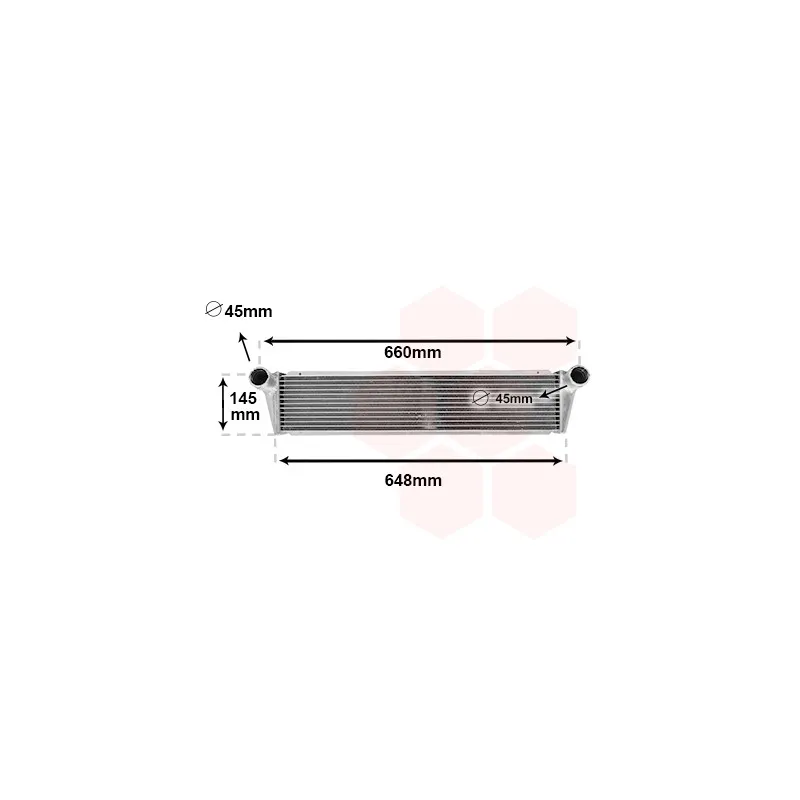Radiateur, refroidissement du moteur VAN WEZEL 74012705