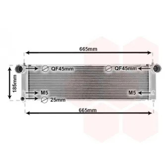 Radiateur, refroidissement du moteur VAN WEZEL 74012706