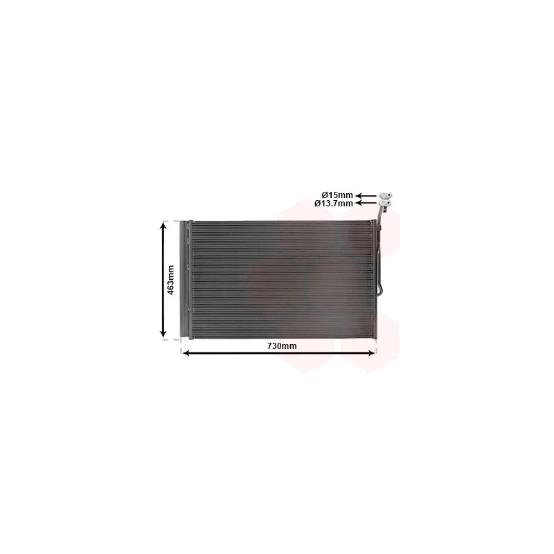 Condenseur, climatisation VAN WEZEL 74015703