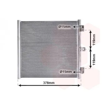 Condenseur, climatisation VAN WEZEL 74015704