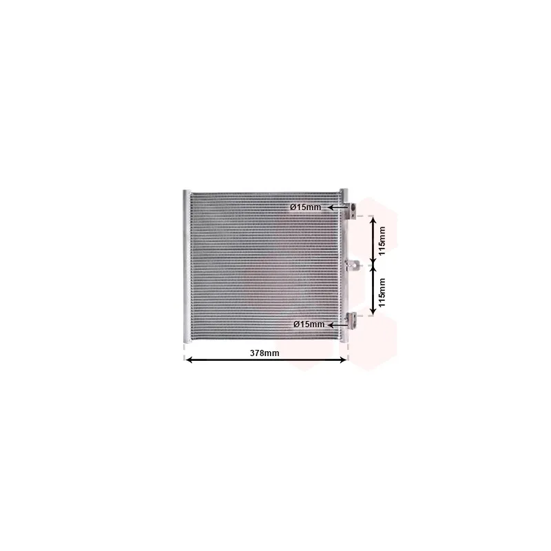 Condenseur, climatisation VAN WEZEL 74015704