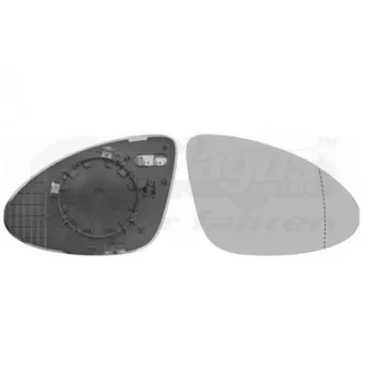 Verre de rétroviseur, rétroviseur extérieur VAN WEZEL 7422838