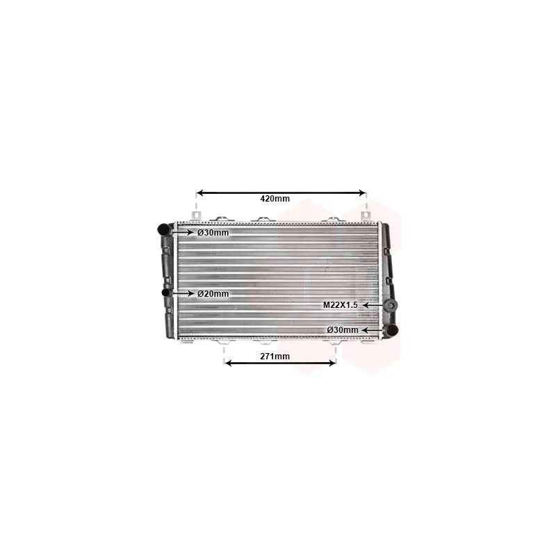Radiateur, refroidissement du moteur VAN WEZEL 76002009