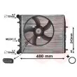 Radiateur, refroidissement du moteur VAN WEZEL 76002013 - Visuel 1