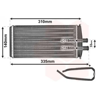Système de chauffage VAN WEZEL 76006016