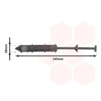 Filtre déshydratant, climatisation VAN WEZEL 7600D012