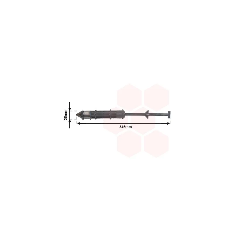 Filtre déshydratant, climatisation VAN WEZEL 7600D012