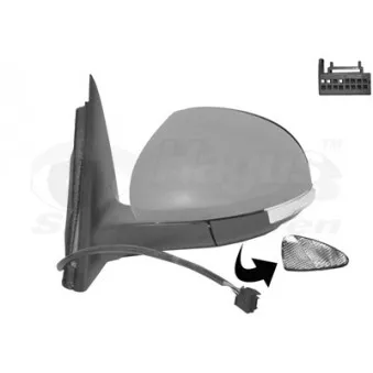 Rétroviseur extérieur VAN WEZEL 7606827