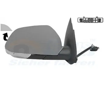 Rétroviseur extérieur VAN WEZEL 7622818