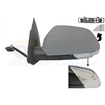 Rétroviseur extérieur VAN WEZEL 7622827